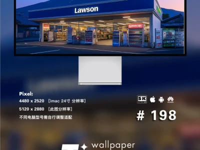 富士山下罗森便利店 壁纸4端