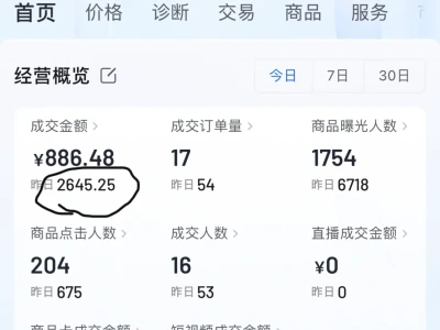 💰惊人！抖店第七天成交金额突破 2000！