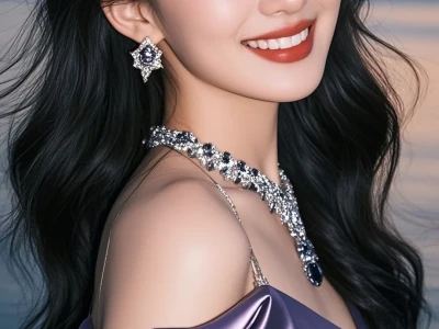 高清美女图片💫紫色礼服之美💫