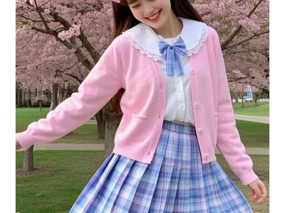# 甜美少女的春日校园穿搭