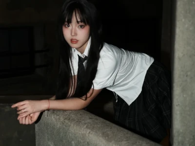 jk配黑丝过膝袜，纯欲感拿捏了❣️
