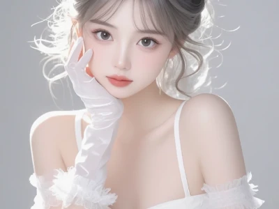 🥙˶'ᵕ'˶🥙美丽蝴蝶结,甜美白纱