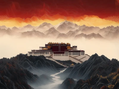 折叠屏壁纸，布达拉宫