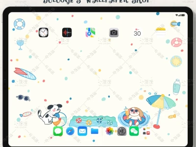 清凉小狗|iPad壁纸✨💦