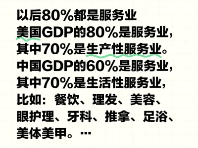 未来80%都是服务业