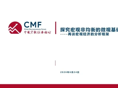 研报·CMF 中国宏观经济论坛《2026中国宏观经济专题报告-结构分化的宏观经济及再平衡思路-CMF》