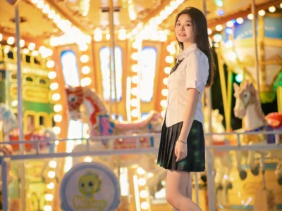 女大约拍|游乐园拍照📷