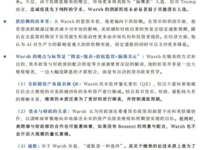 研报的罗生门-沃什的背景