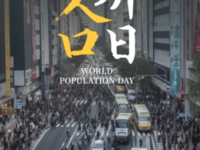 世界人口日海报壁纸背景图模板设计素材分享