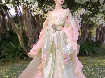 绿色古装清新脱俗✨汉服仙女套装