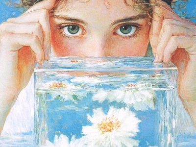 油画|水中有诗