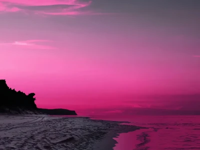 太美了！粉色的海浪🌊