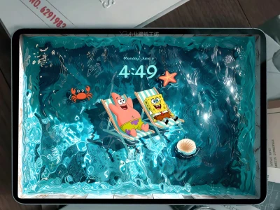 海绵宝宝&派大星泳池|ipad/平板壁纸