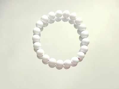 纯白心事·天然女王贝9mm手串