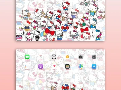 ！满屏的HelloKitty丨丨ipad平板壁纸|||满屏