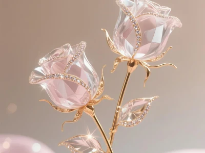 高级质感壁纸❀水晶玫瑰壁纸