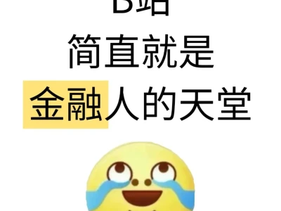 B站简直就是金融人的天堂