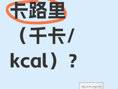 什么是卡路里（千卡/kcal）？