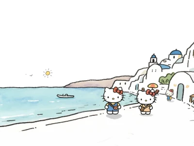 Hello Kitty夏日|iPad壁纸