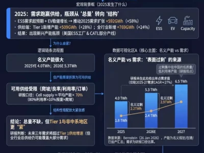 伯恩斯坦研报 | 全球电池超级工厂军备竞赛:结构性错配下的投资主线