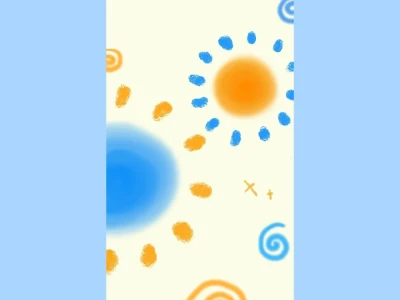 壁纸|手绘日出壁纸☀