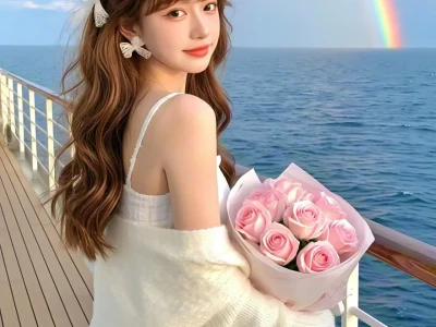 氛围感女头｜海边的你好美