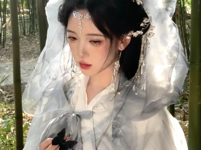 清冷感汉服妆造,仙气飘飘的氛围感
