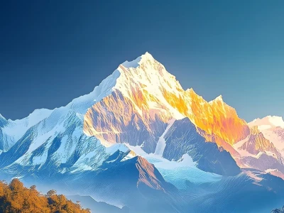 日照金山,好运连连!苹果手机壁纸!