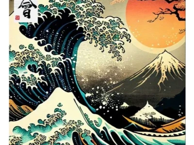 有喜欢浮世绘背景图的小伙伴吗?