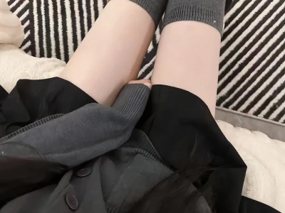过膝袜真的很显瘦