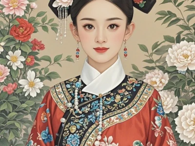 颖宝的红色旗装