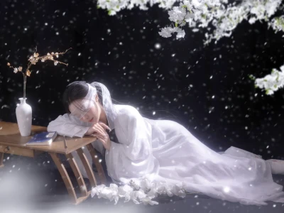 古风写真｜白衣胜雪，仙气飘飘的古风少女