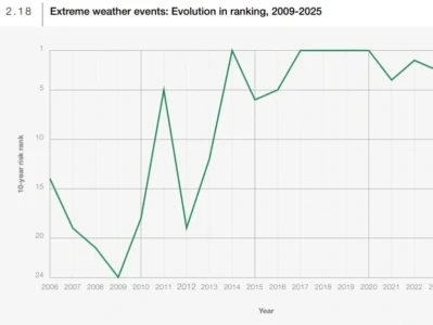 世界经济论坛发布2025年全球风险报告