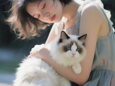 猫咪头像|夏日 白月光猫猫 打瞌睡的女孩