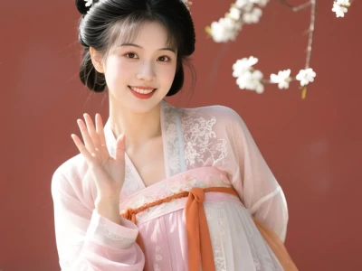 🌸【红墙汉服甜妹写真「春日小团宠」】✨