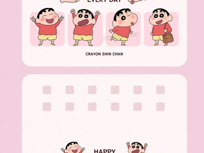457｜蜡笔小新表情包｜平板壁纸