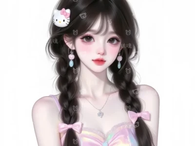 插画少女,萌萌的,很可爱~
