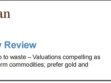 不要浪费一场危机:摩根大通140页大研报,开始重新看多矿业股