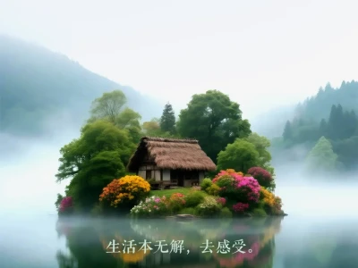 美丽的一座小岛意境壁纸