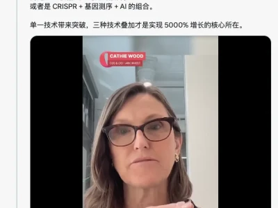 木头姐:这几个行业就在未来增长5000%