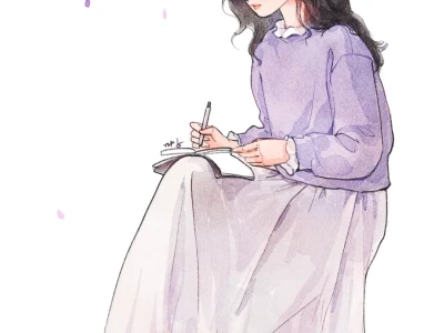 淡紫色的雨