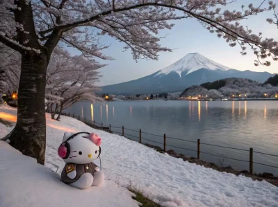 HelloKitty背景|Kitty去富士山啦🗻