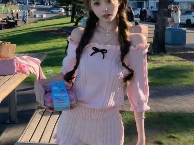 粉粉嫩嫩的少女感穿搭、好甜呀~