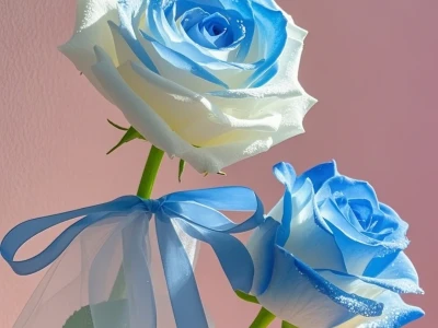 蓝色玫瑰花,浪漫的花花,梦幻的花花🌹?