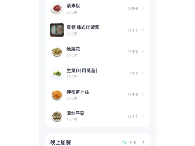 在校女大学生减肥第16天