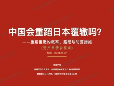 AI研报46:警惕,中国重蹈日本覆辙的概率与防范