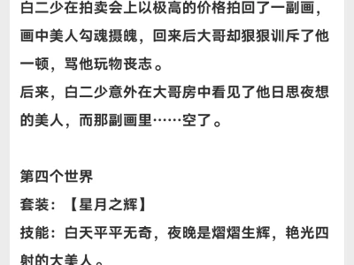 《漂亮作精绑定换装系统后【快穿】》