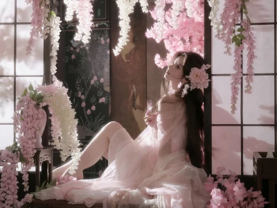 “晴光拂雪,桃映春诗”🌸|清冷感新中式📷