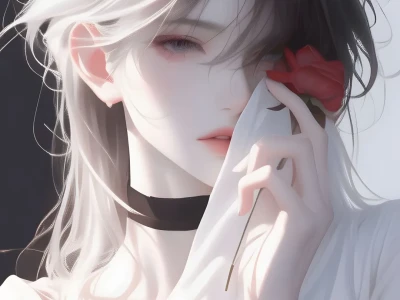女生头像：玫瑰
