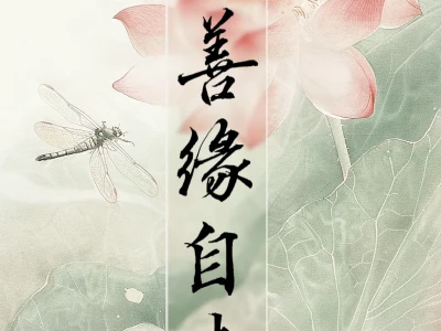 手写|心静慧自开,心宽福自来|禅意壁纸